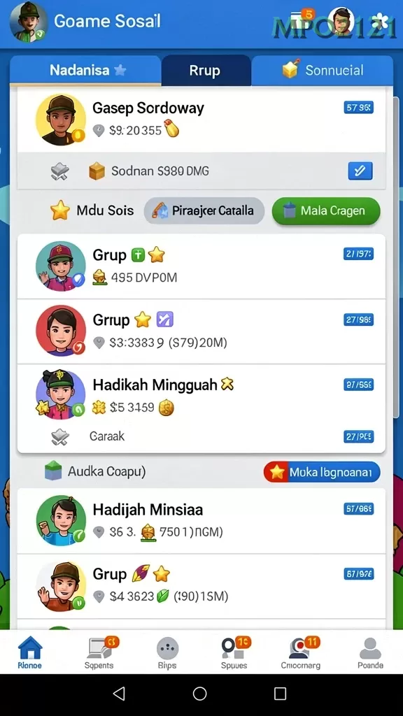 Cuplikan layar KENTANGBET — aktivitas