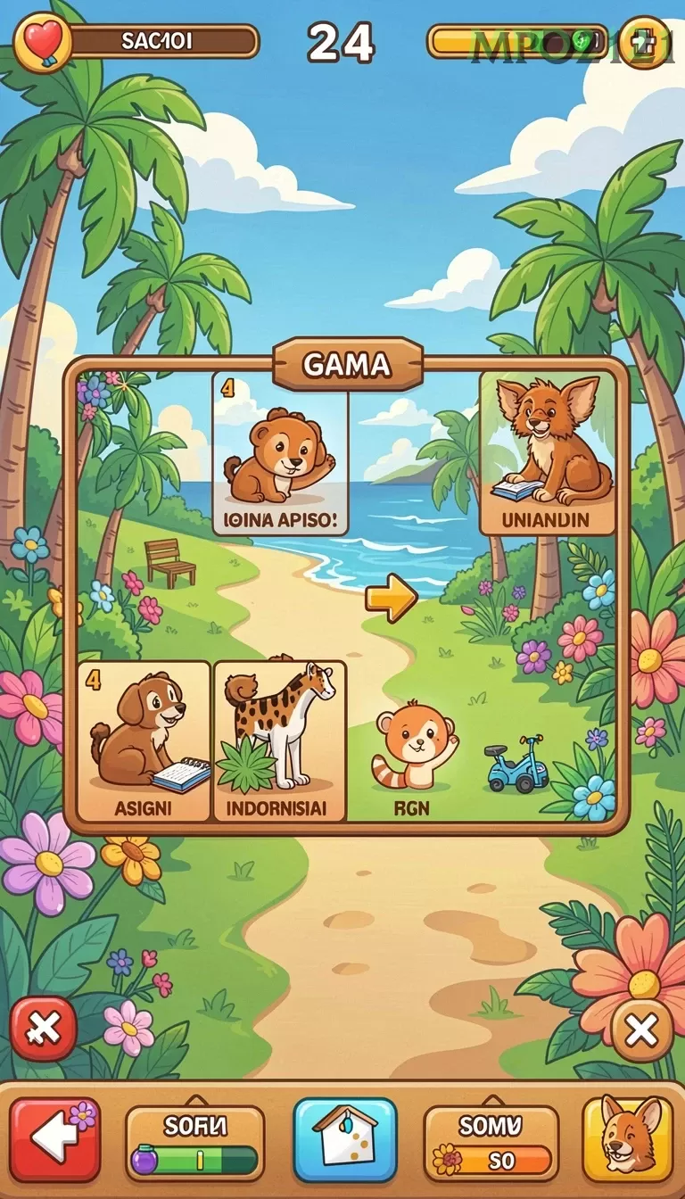 Cuplikan layar PPRRYY — menu navigasi
